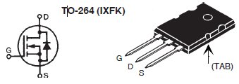 IXFK74N50P2, N-канальный силовой MOSFET транзистор со встроенным быстрым диодом (HiPerFET)